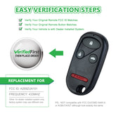 Lots of 5 Remote Car Key Fob Replacement for Honda A269ZUA101 fits 2003 2004 2005 2006 2007 Pilot